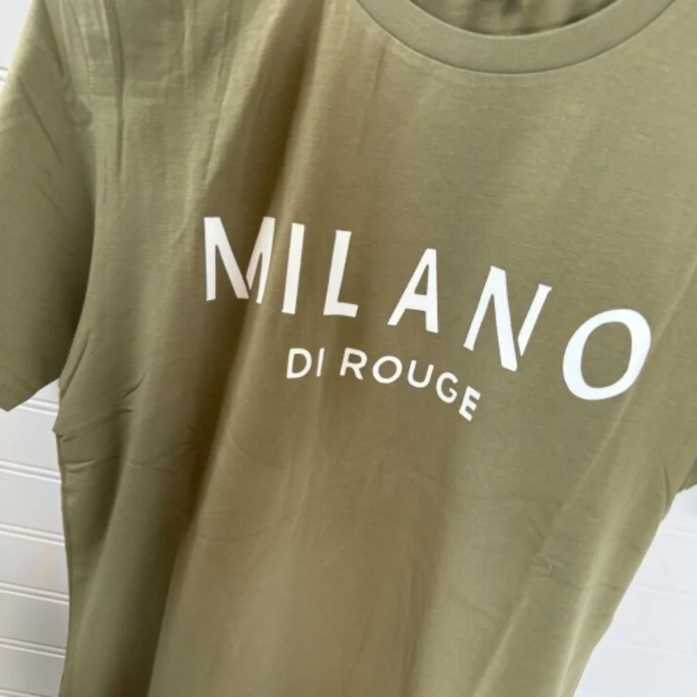 NEW Milano Di Rouge Men's Lux Signature T Shirt XS - Picture 2 of 8